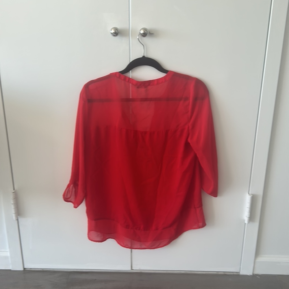 Bundle Of 2 Sheer 3-Button Henleys From Express - image 5